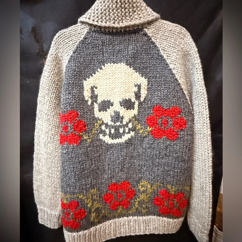 Howler Brothers - Skulls n’ Begonias, Grateful Dead Inspired Cardigan - L/XL - Picture 9 of 16